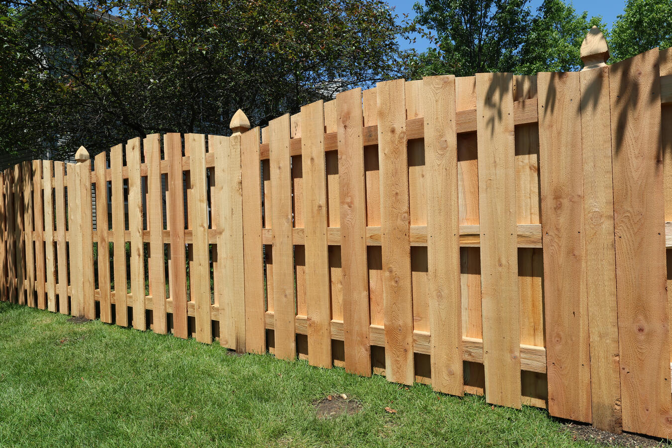 Cedar Shadowbox Fence cedar fence company Illinois