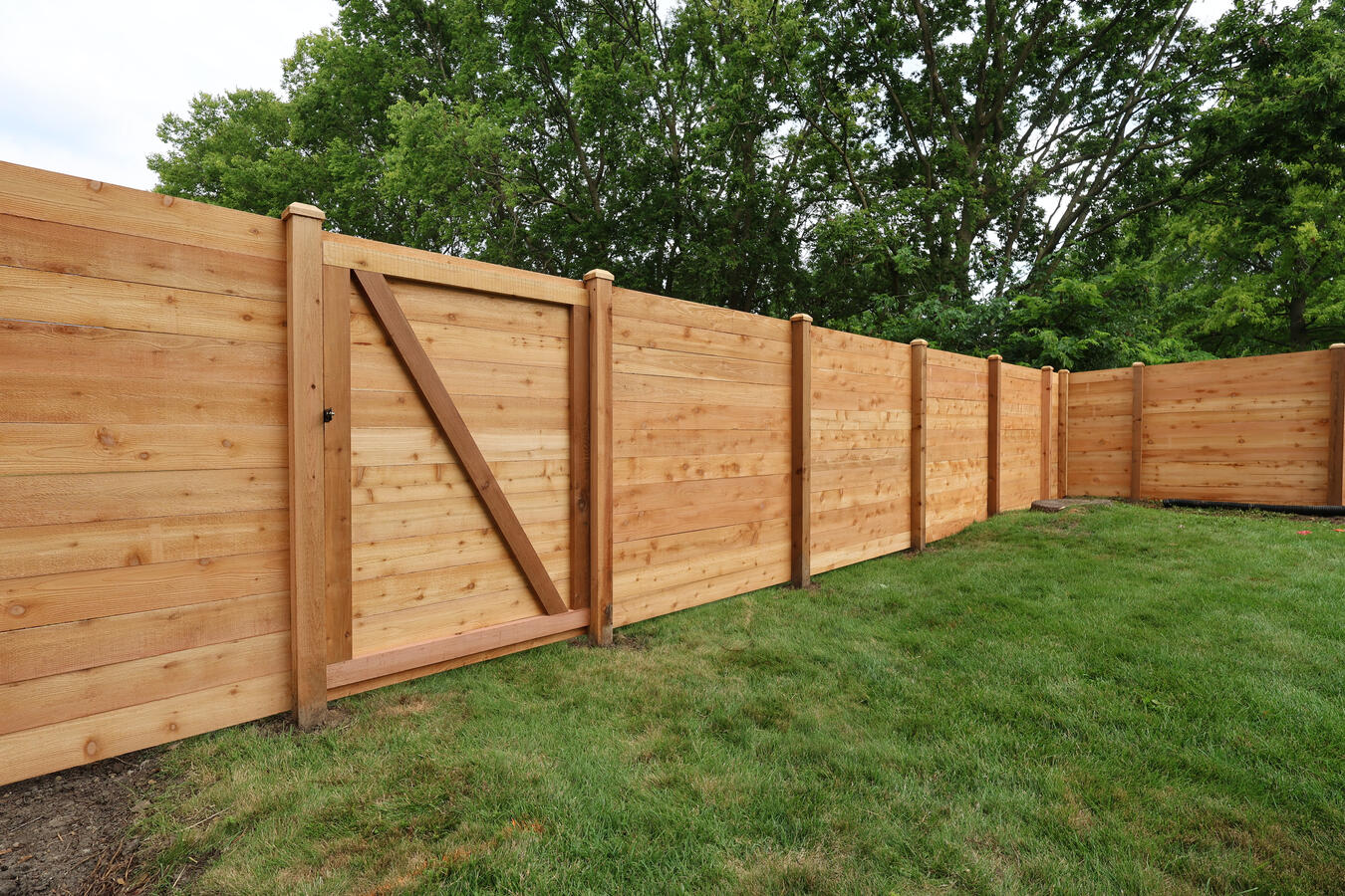 Cedar Horizontal Fence cedar fence company Illinois